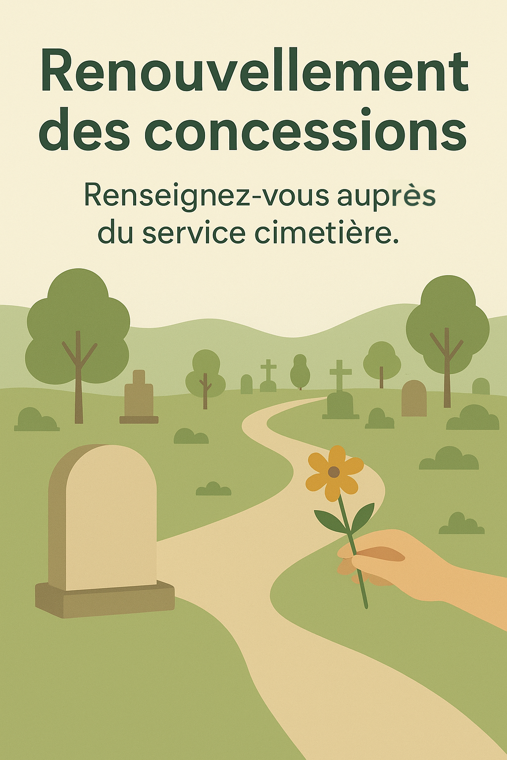 Renouvellement des concessions funéraires